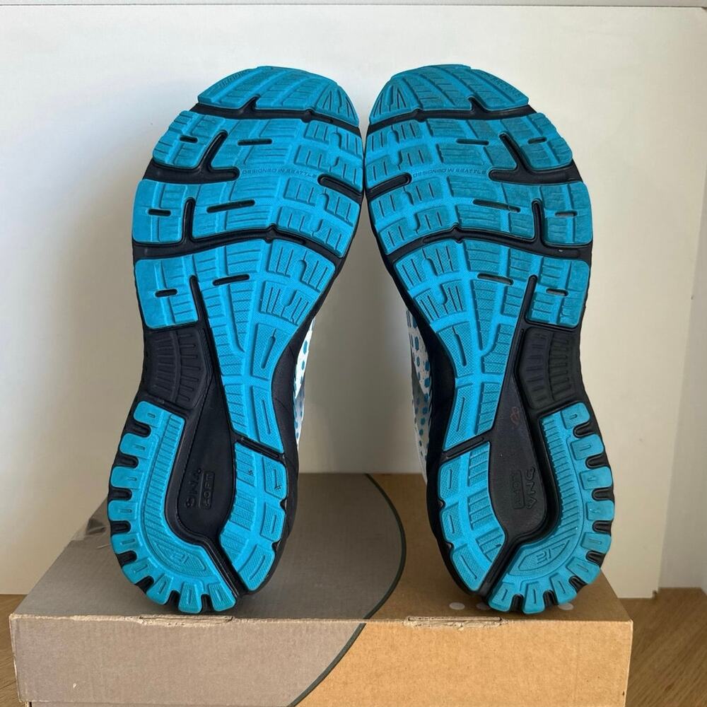 Brooks Adrenaline 21 Blue/White/Black Men Running Sneakers - SZ 11.5 - Picture 12 of 13